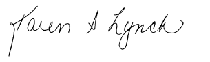 Karen S. Lynch signature